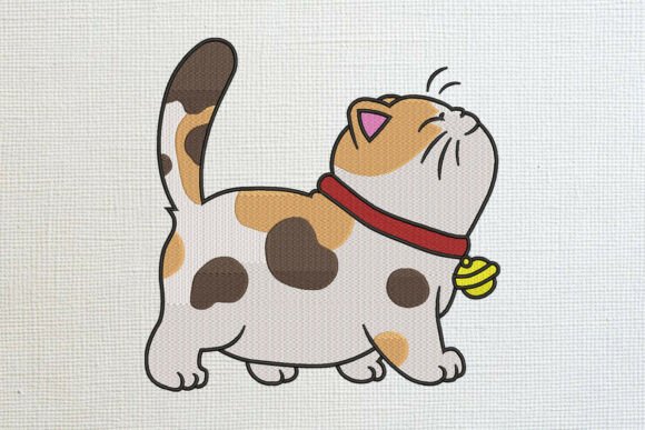 Cute Calico Cat Embroidery Design Review