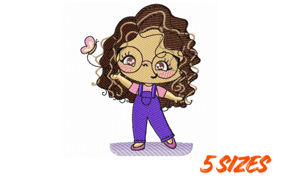 Cute Curly Girl Embroidery Pattern: A Designer’s Review