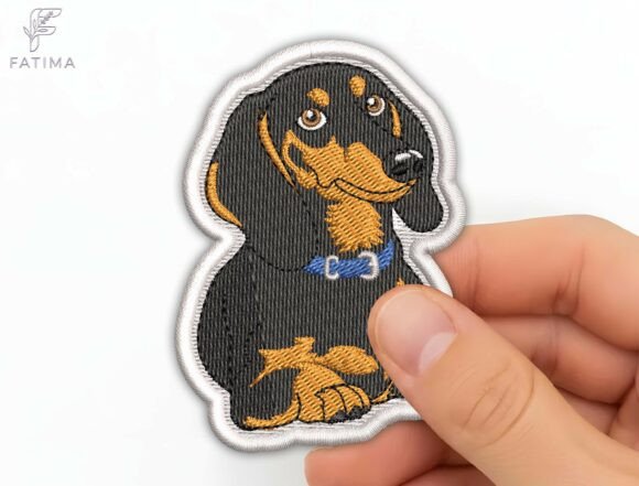 Cute Dachshund Patch Embroidery Design Review