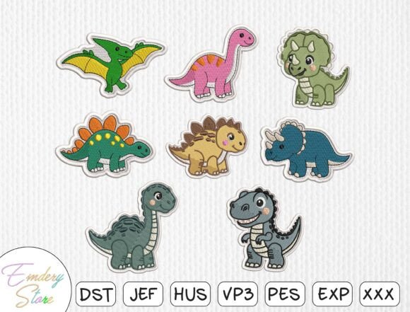 Cute Dinosaur Patch Embroidery Bundle Review