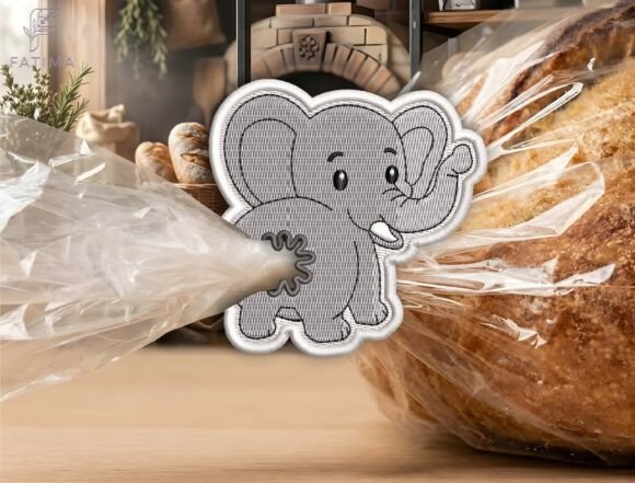 Cute Elephant Bag Tie Embroidery Design Review