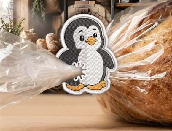 Cute Penguin Bag Tie Embroidery Review