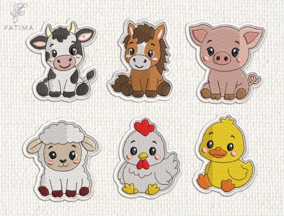 Farm Animal Patch Embroidery Design Set Review