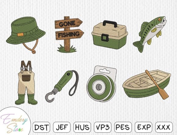 Fishing Angler Embroidery Design Set Review