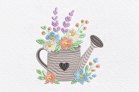 Garden Watering Can Embroidery Design Review