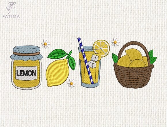 Lemon Summer Embroidery Design Review for Merch