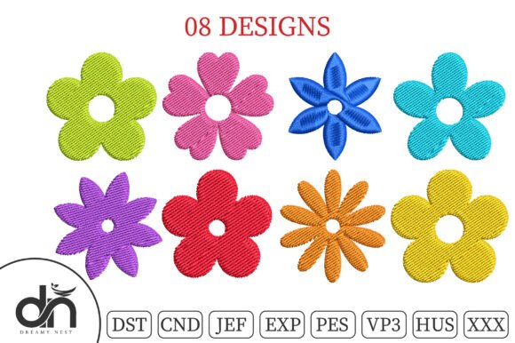 Review: 8 Mini Daisy Flowers Embroidery Bundle