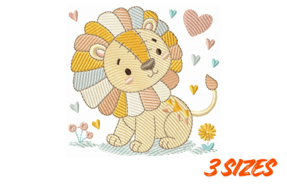 Review: Cute Lion Embroidery Nursery Design for Craft Fairs