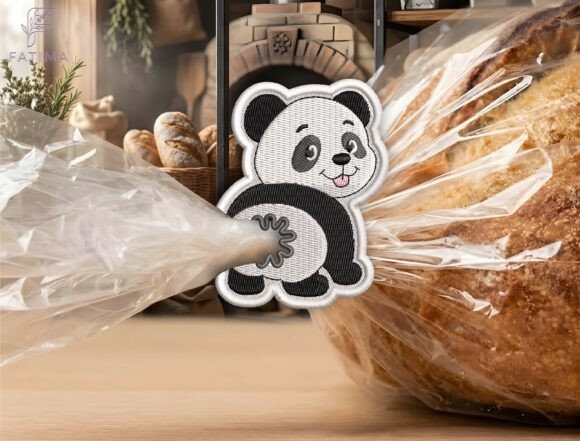 Review: Cute Panda Bag Tie Embroidery Design