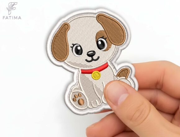 Review: Cute Puppy Patch Embroidery Design for Sweatshirts