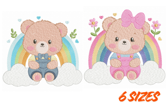 Review: Cute Rainbow Teddy Embroidery Set for Business