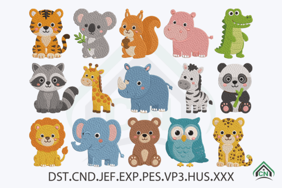 Review: Cute Safari Animals Embroidery Bundle