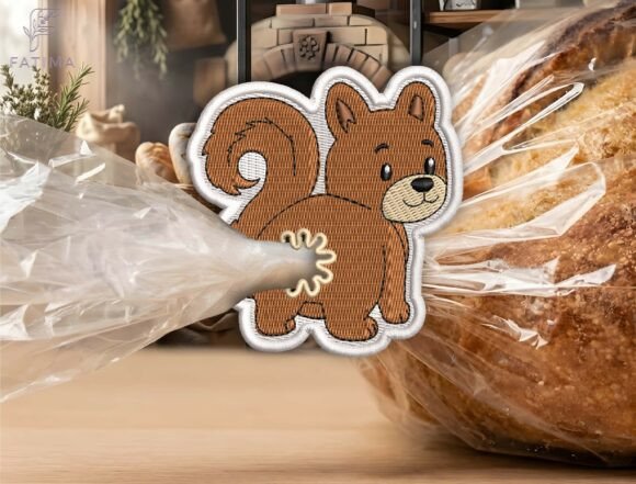 Review: Cute Squirrel Bag Tie Embroidery Design