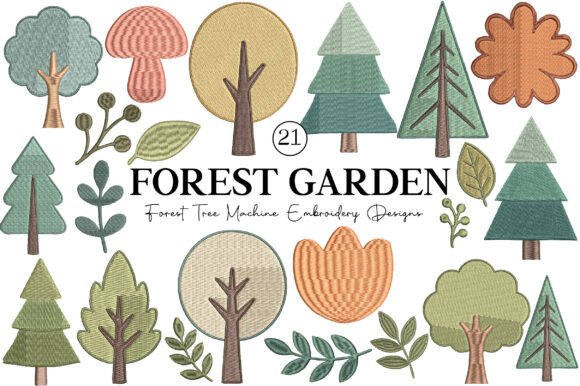 Review: Whimsical Trees Embroidery Designs for Handmade Goods