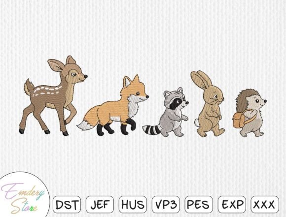 Reviewing Baby Animals Walking Line Embroidery