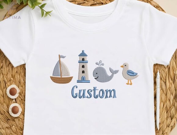 Reviewing Personalized Kids Nautical Embroidery