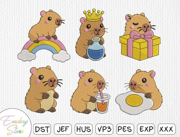 Reviewing the Adorable Capybara Embroidery Design Set