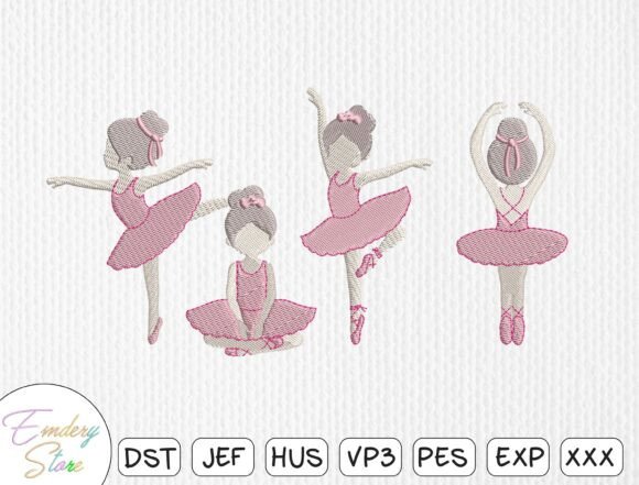 Reviewing the Ballerina Poses Embroidery Design