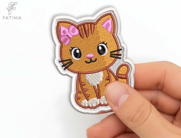 Reviewing the Cute Cat Patch Embroidery Design