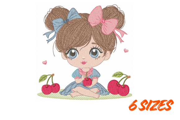 Reviewing the Cute Cherry Girl Embroidery Design