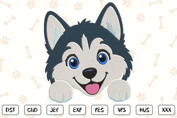 Reviewing the Cute Husky Embroidery Design for Holiday Sales