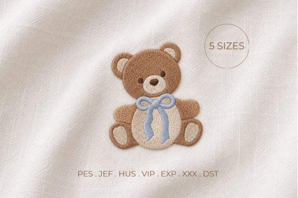 Reviewing the Cute Teddy Bear Embroidery Design 5 Si