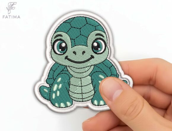 Reviewing the Cute Turtle Patch Embroidery Design