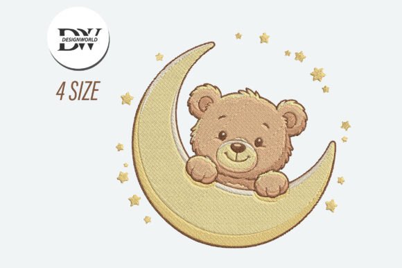 Teddy Bear Moon Embroidery Design Review
